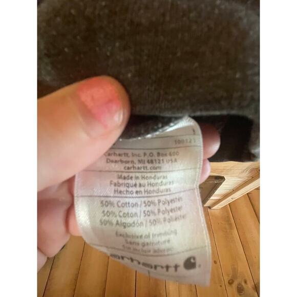 Carhartt K122 Grey Loose Fit Midweight Full Zip Men's Hoodie Sweatshirt XL - Picture 3 of 8